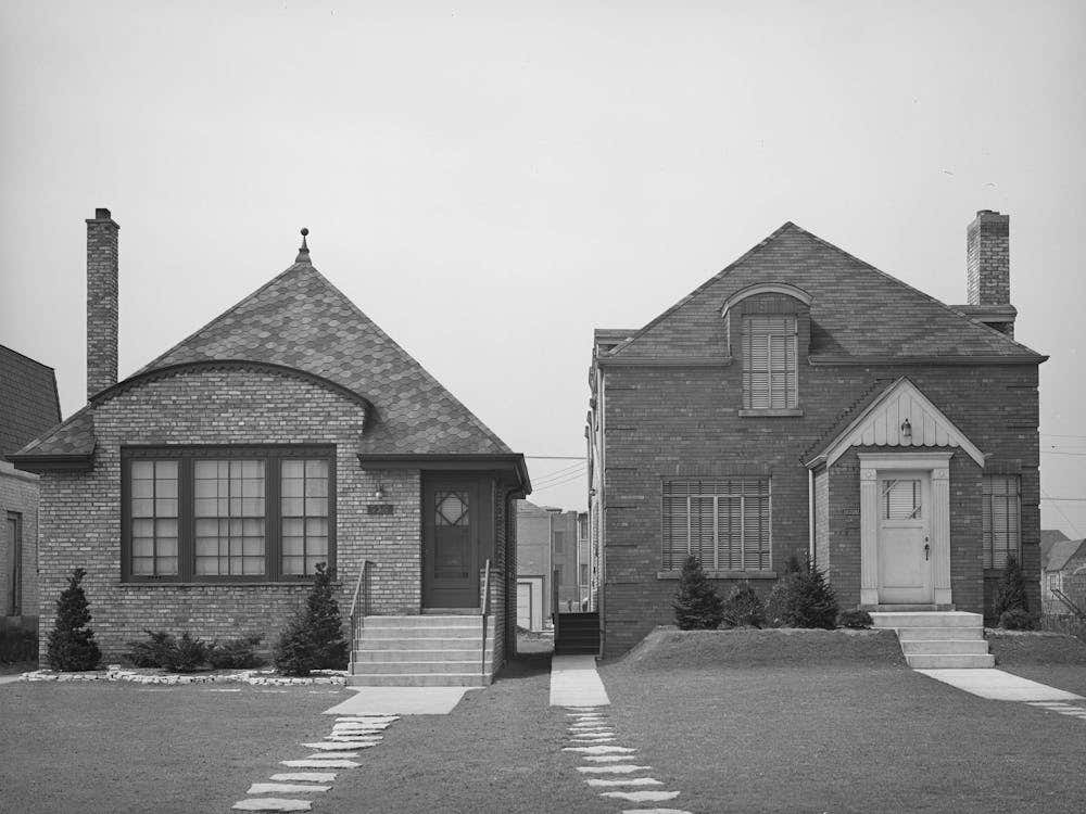 New Houses Built By African Americans In Better Residential Section, Southside Of Chicago, Illinois By Russell Lee