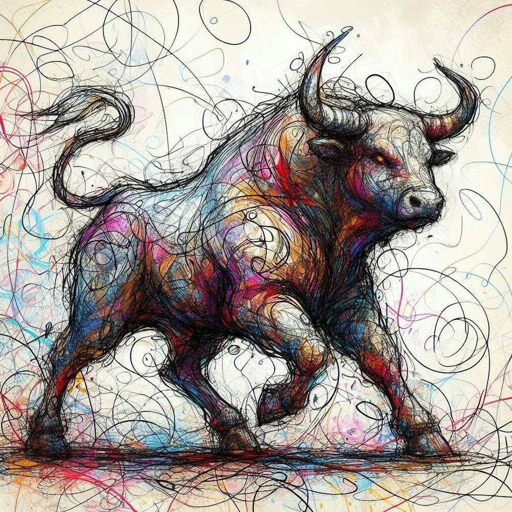 Acrylic Bull