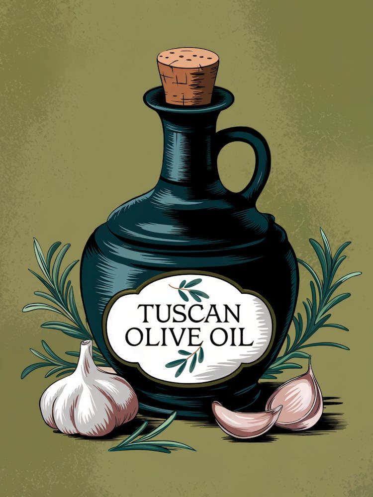 Vintage Tuscan Olive Oil
