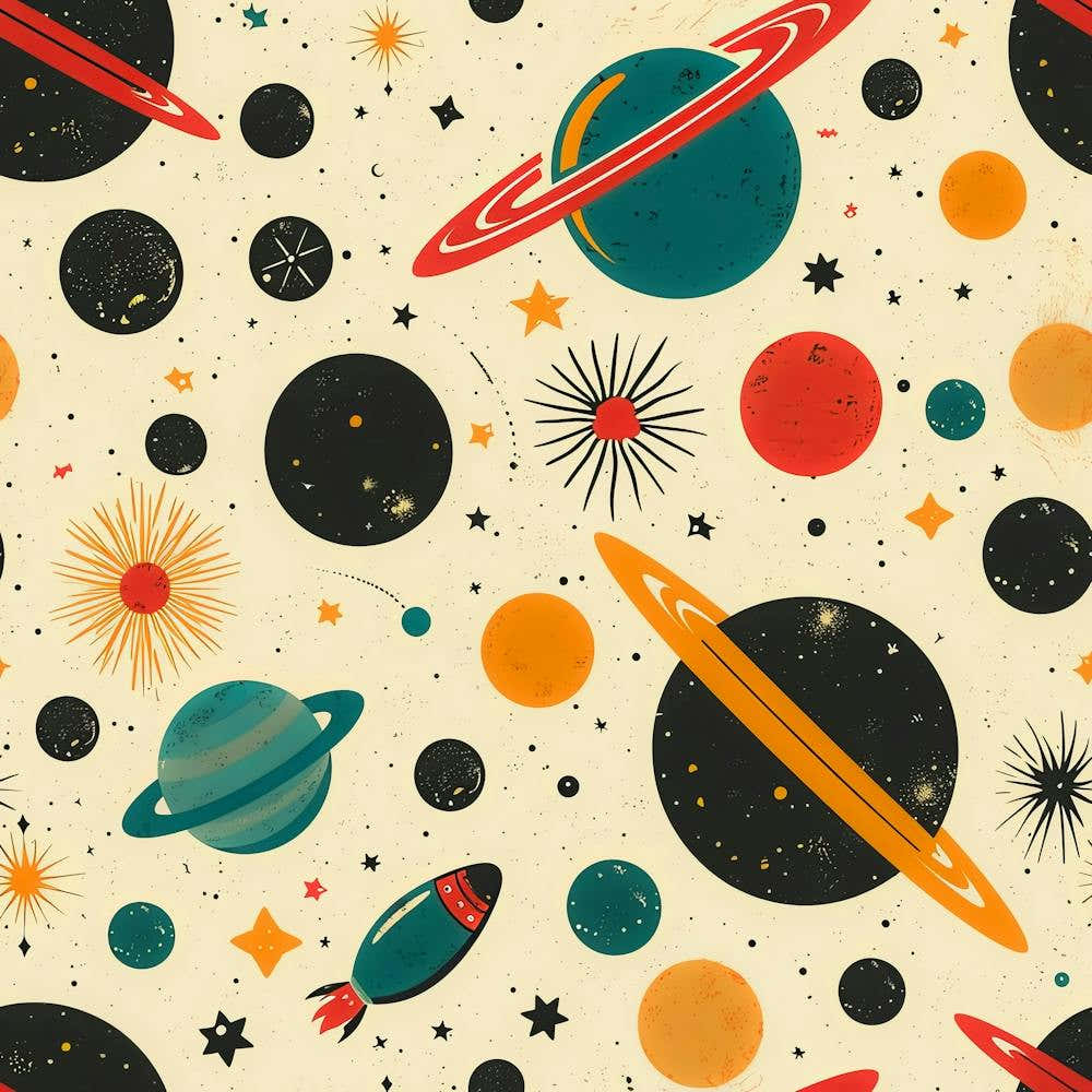 60s Space Pattern