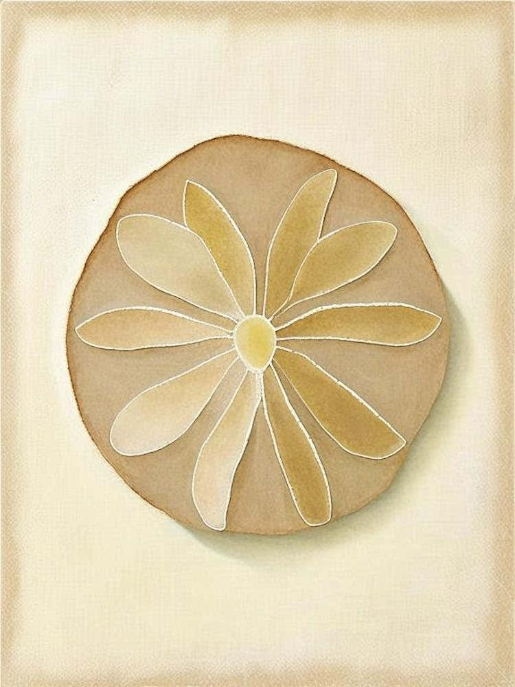 Sand Dollar Symbol Abstract Painting