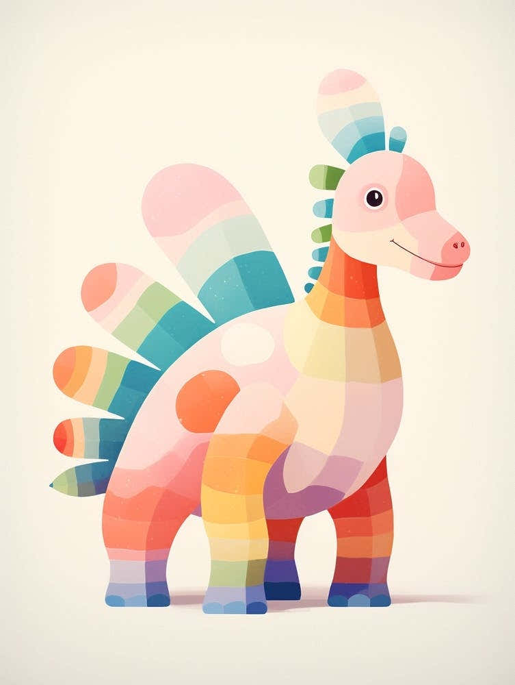 Colourful Dinosaur Einiosaurus 2