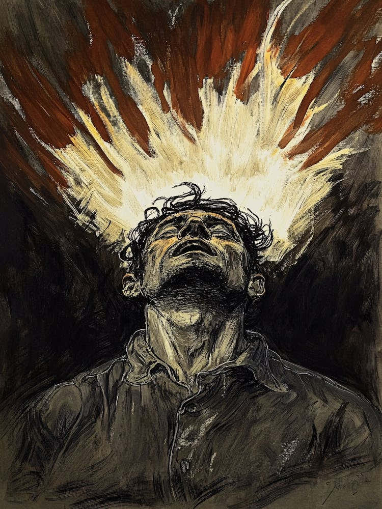 Man With Fire In His Head