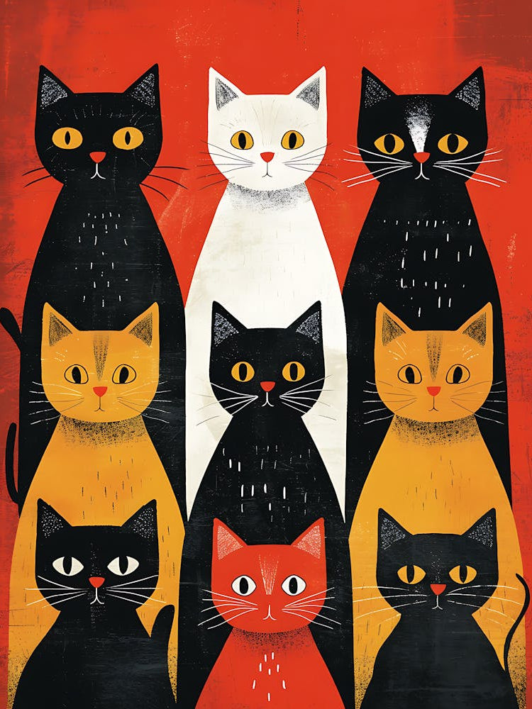 Group Of Cats 3