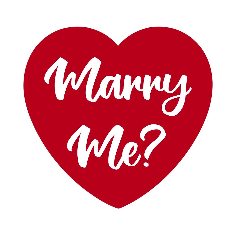 Marry Me Proposal Heart