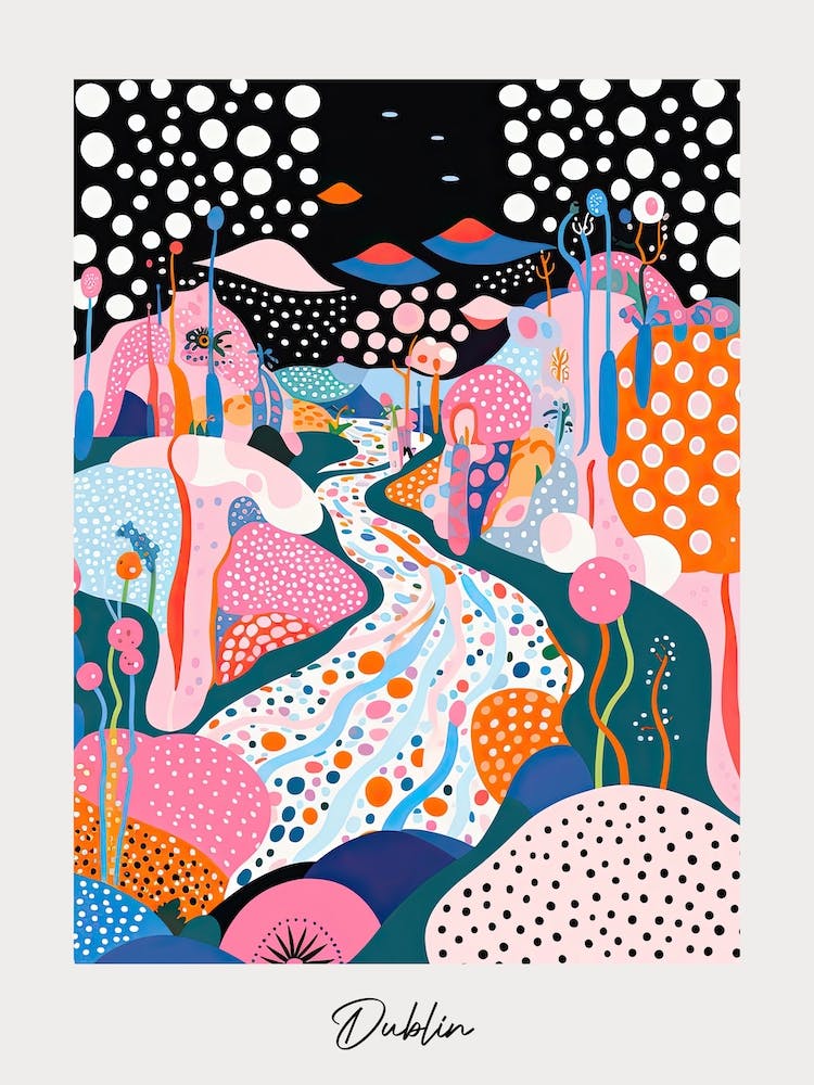 Poster Of Dublin, Illustration In The Style Of Pop Art 3
