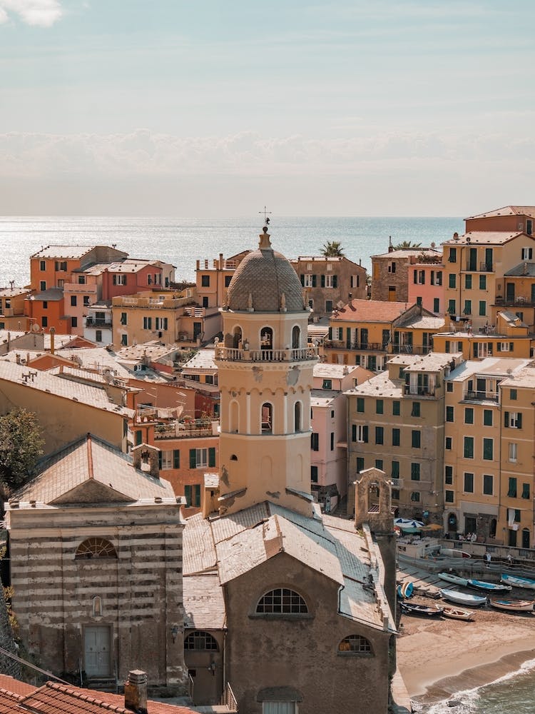 Vernazza In Pastel Cinque Terre Italy