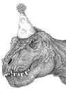 Dinosaur Drawing Art Prints
