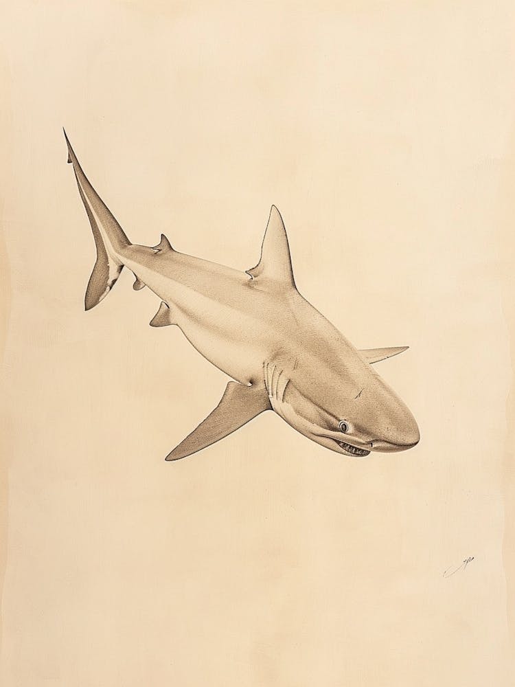Phoebefy A Pencil Crayon Drawing Of A Shark Centred 1970prese 82322e95 B79c 4eea 8cc5 9250fa76073c 2