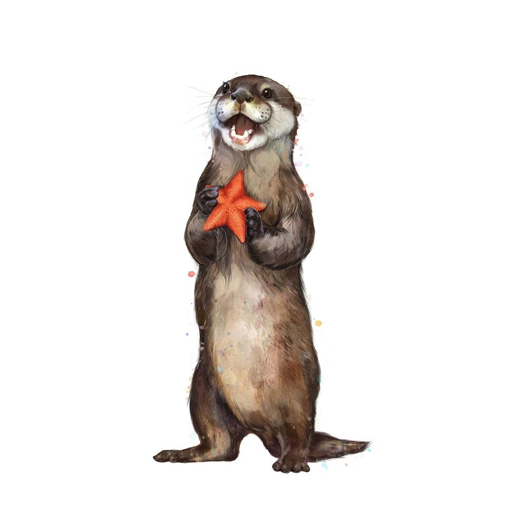 Otterly Delighted Otter Square