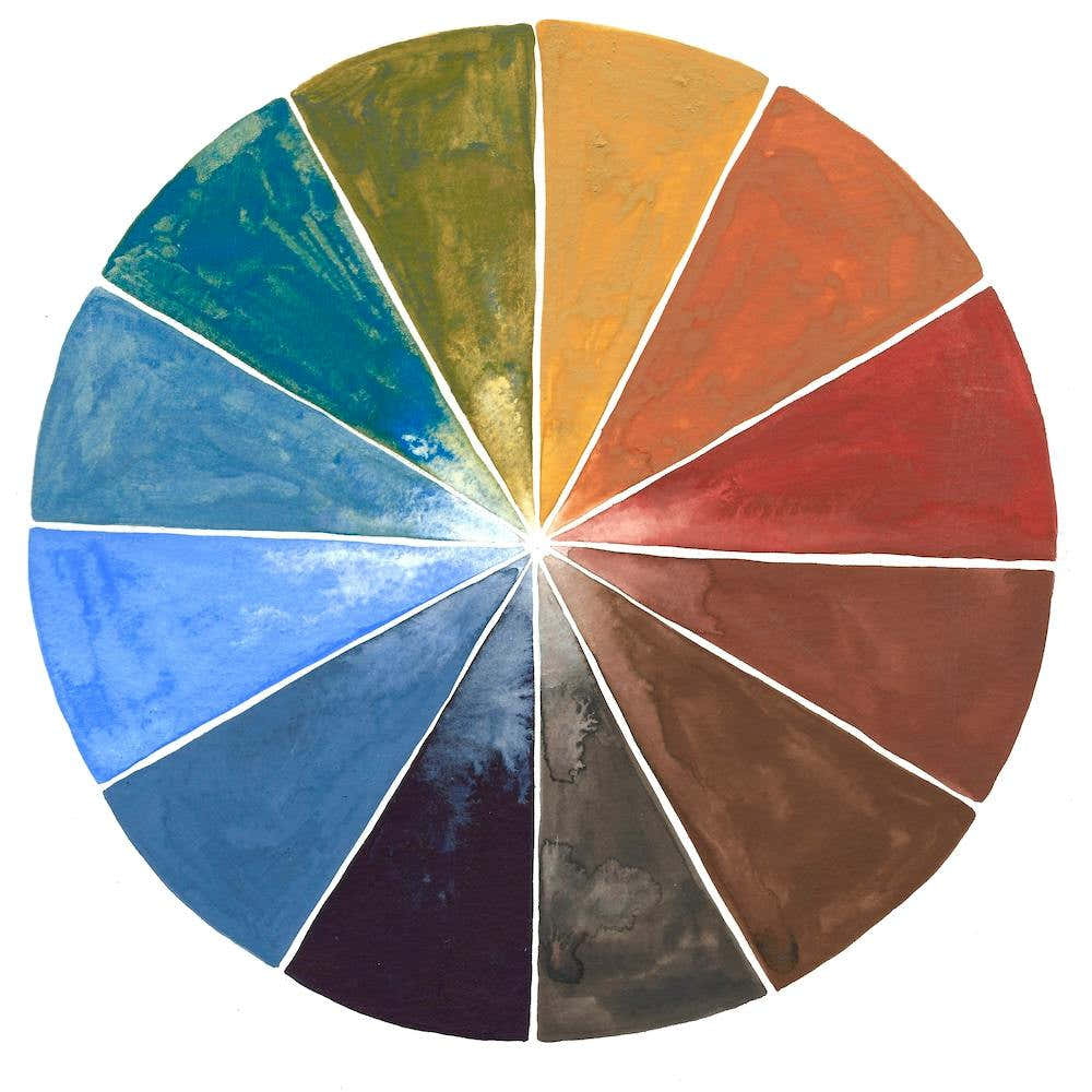 Earth Color Wheel Square