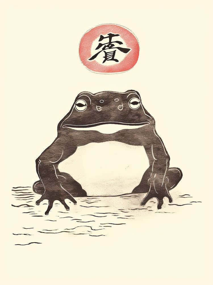 Frog Neutral Colours,  Matsumoto Hoji Inspired Japanese 2
