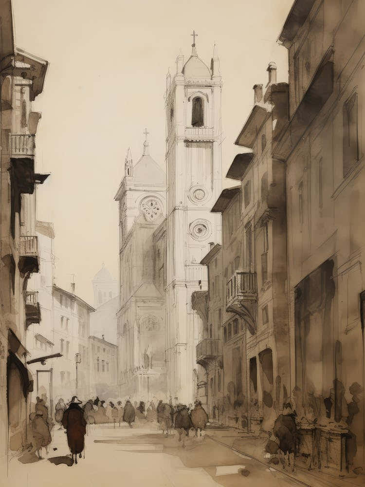 Antique Architecture Sketch