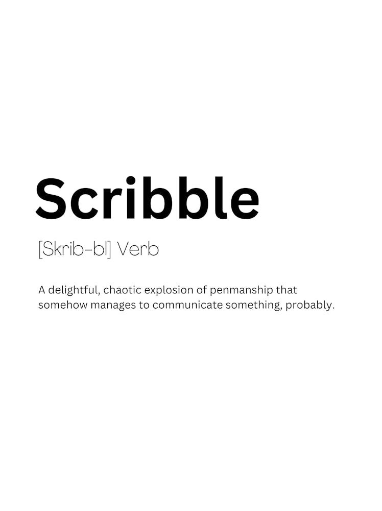 Scribble Definition Meaning