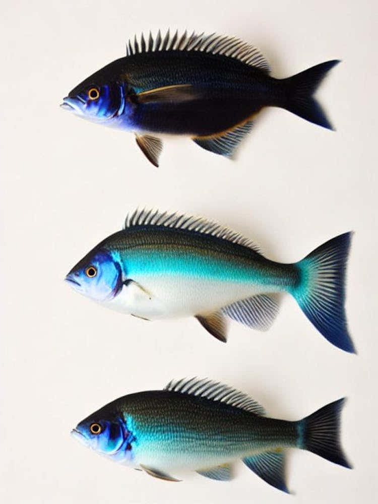 Blue Glaucus Vintage Poster