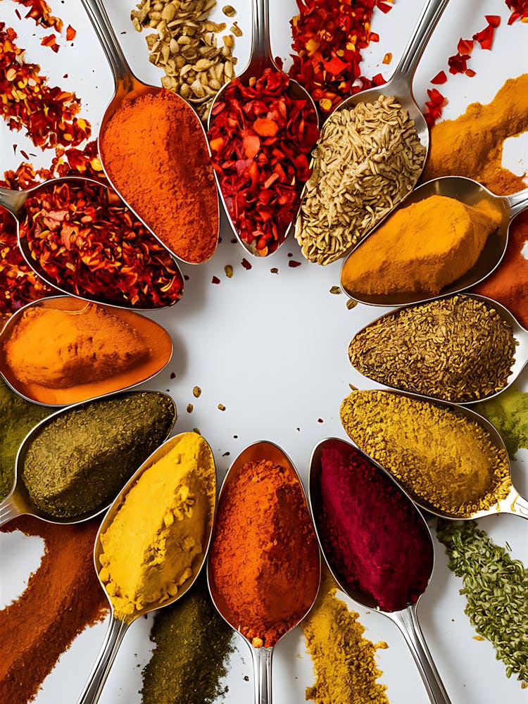 Spices In Spoons 1