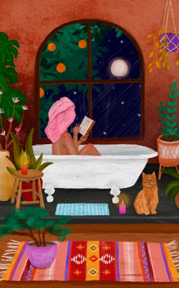 Noche De Naranja Bathroom