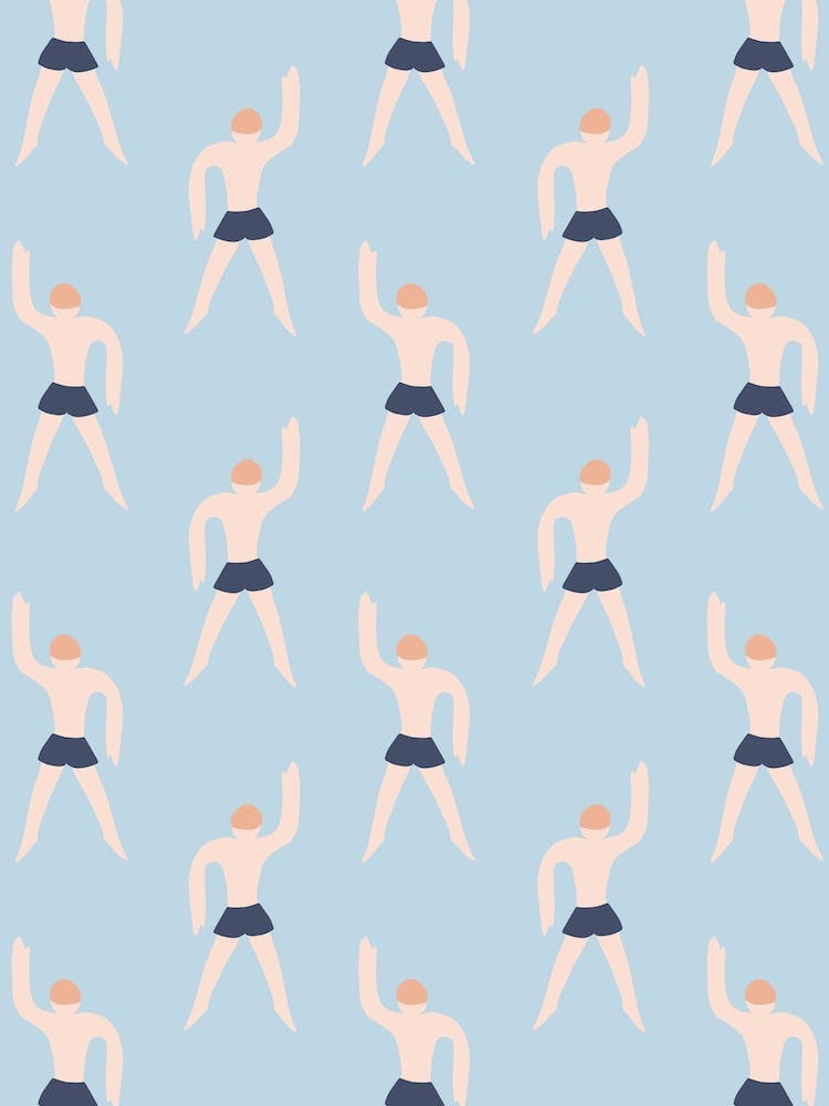 Swimming Boy Pattern
