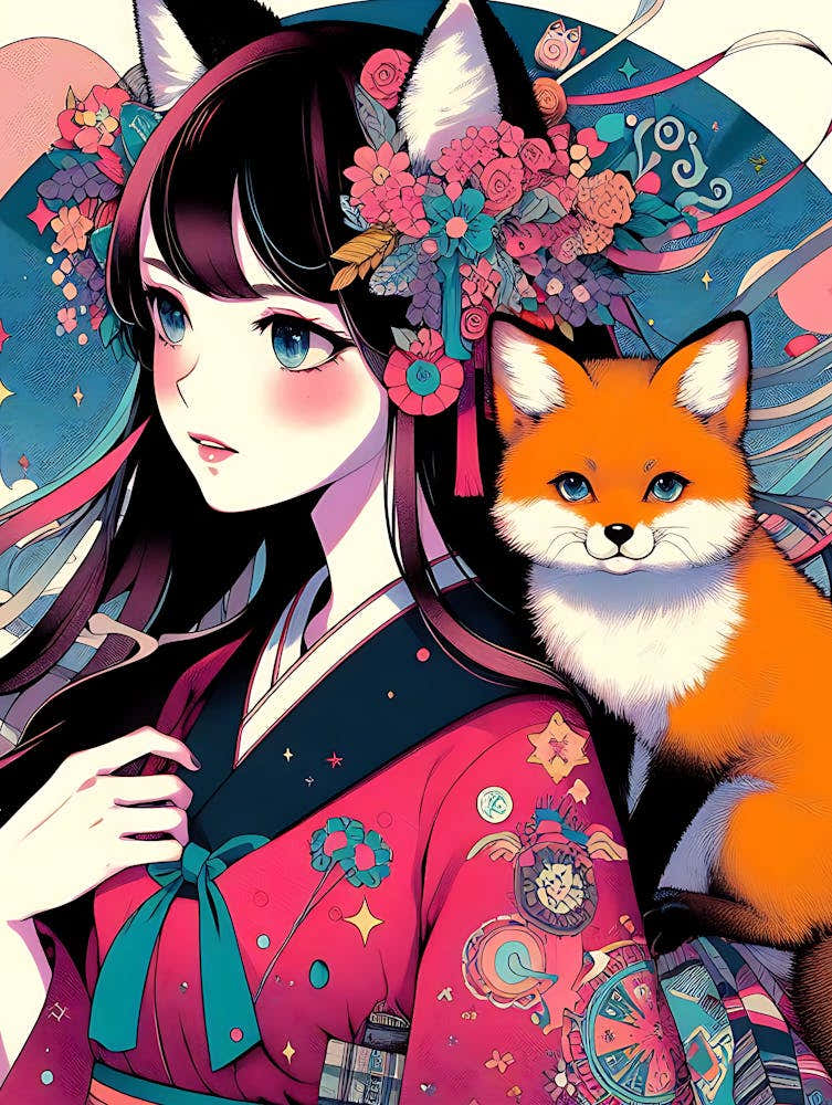 Fox And Girl