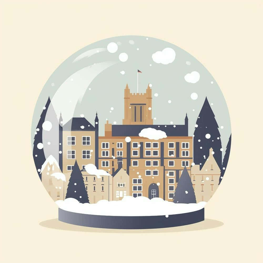 Durham United Kingdom Snowglobe