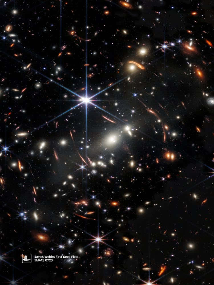 James Webb's First Deep Field (James Webb/JWST) — space poster, science poster, space photo, space art, jwst picture