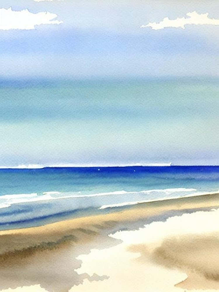 Torquay Beach, Australia Watercolour