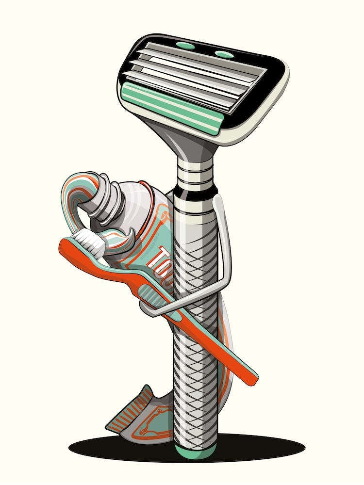 Razor In The Bathroom