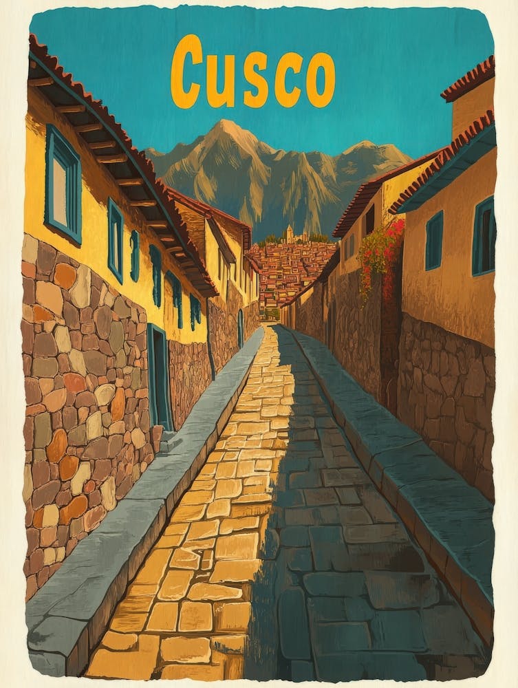 Aihrgdesign A Retro Travel Poster For Cusco Featuring The Anc C8ce6d25 2ade 43ca 97ac A0c34418a0a7 3
