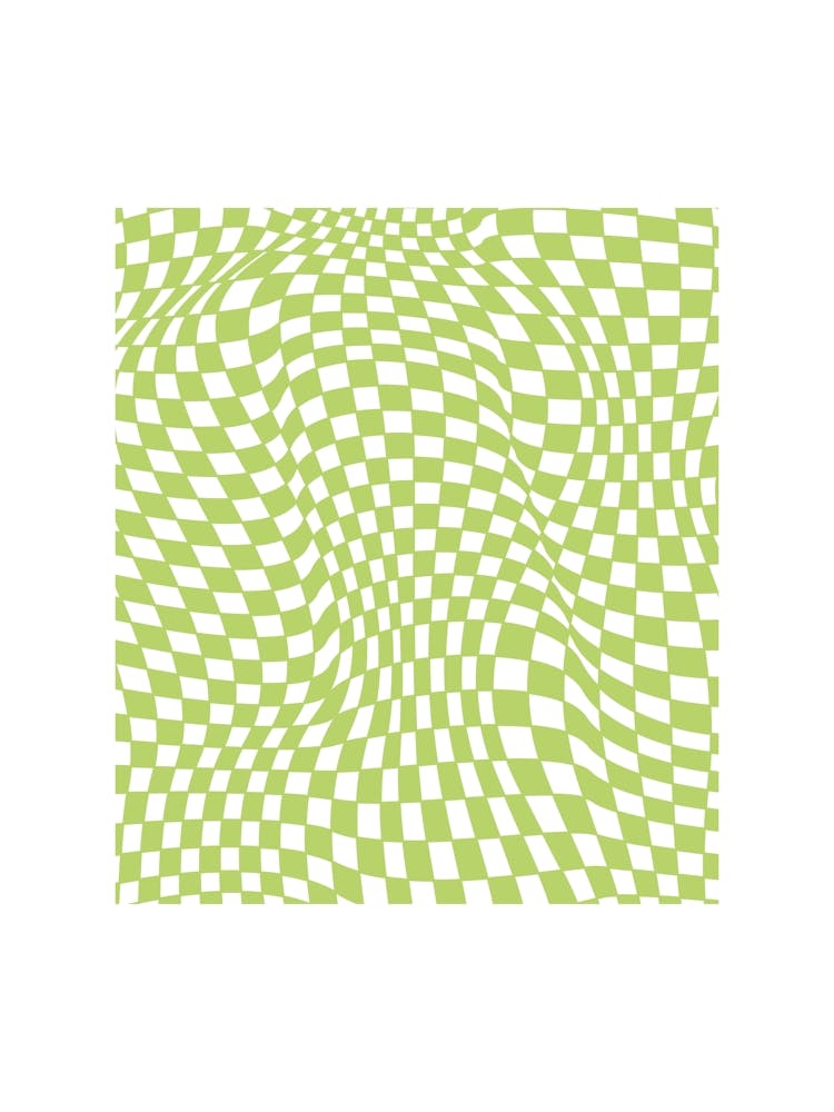 Checkerboard Pastel Green