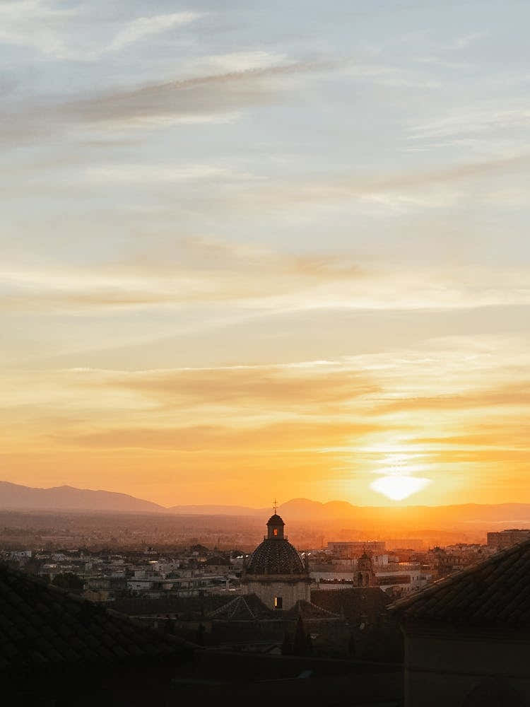 Golden sunset, Granada, Spain