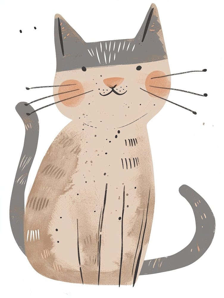Ragapur Cat Clipart Illustration 2