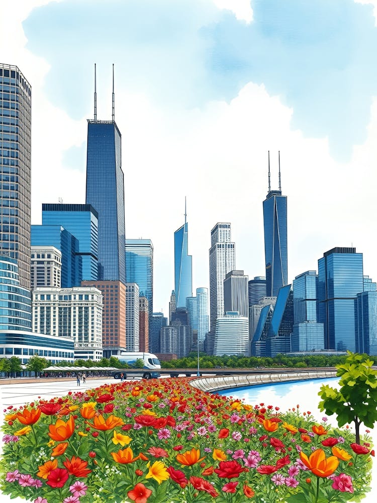 Cityscape in Bloom