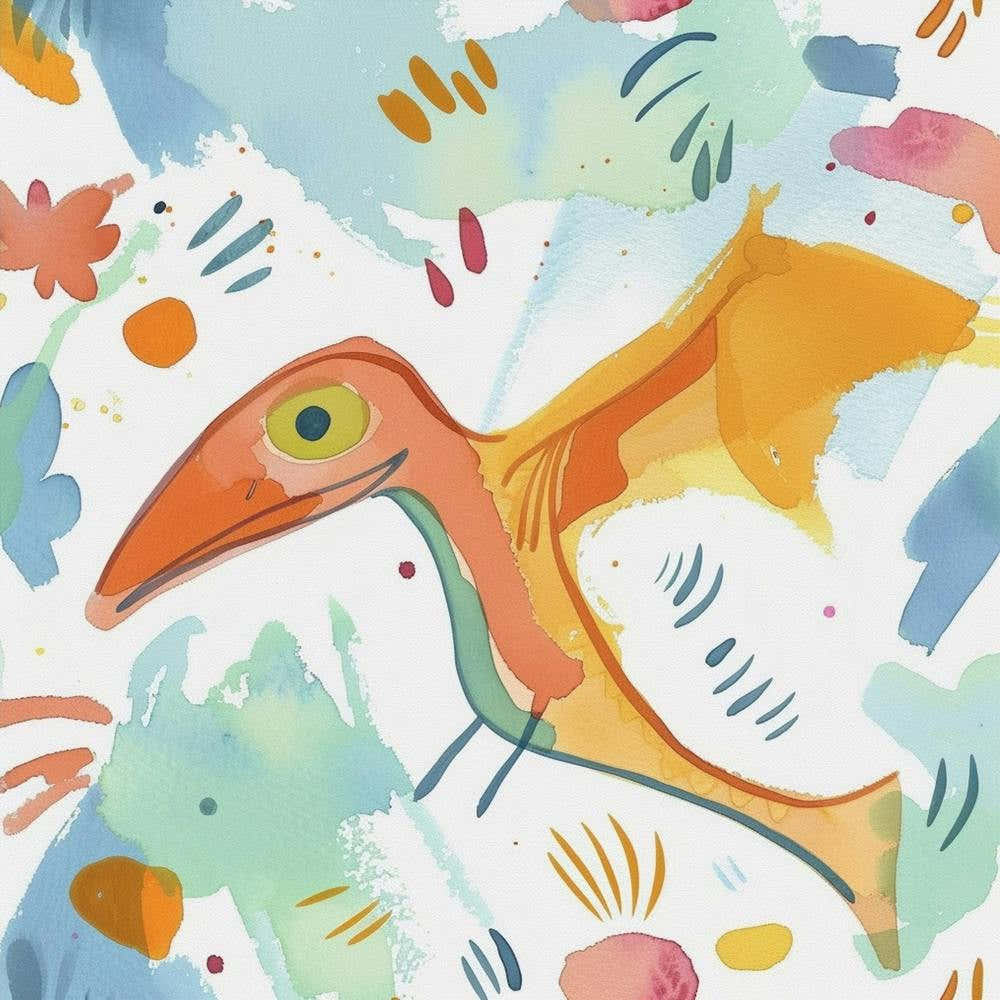 Cute Muted Pteranodon Dinosaur 1