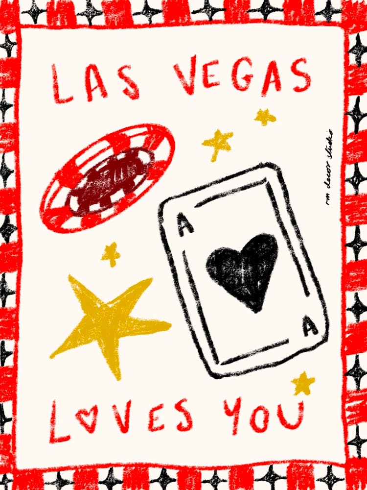 Las Vegas Loves You Print