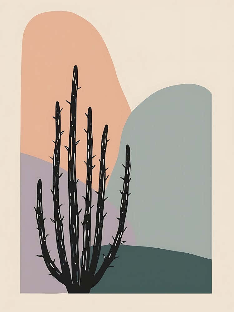 Pastel Leaf Composition with Calm Natural Vibes