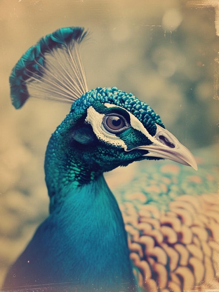 Peacock Polaroid Inspired 1