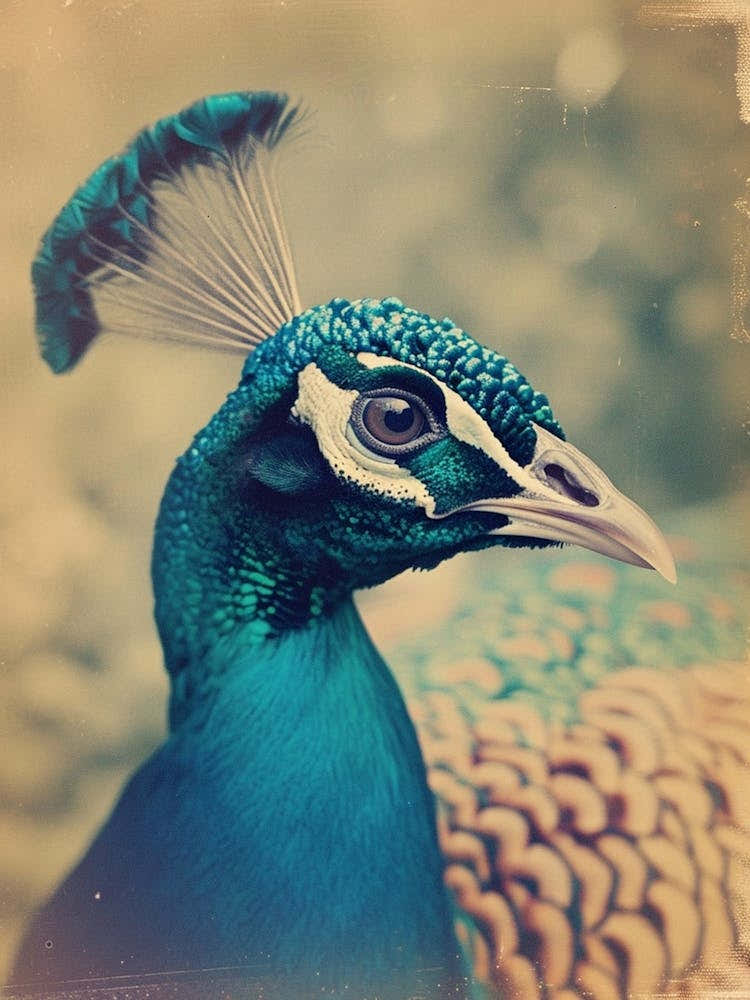 Peacock Polaroid Inspired 1
