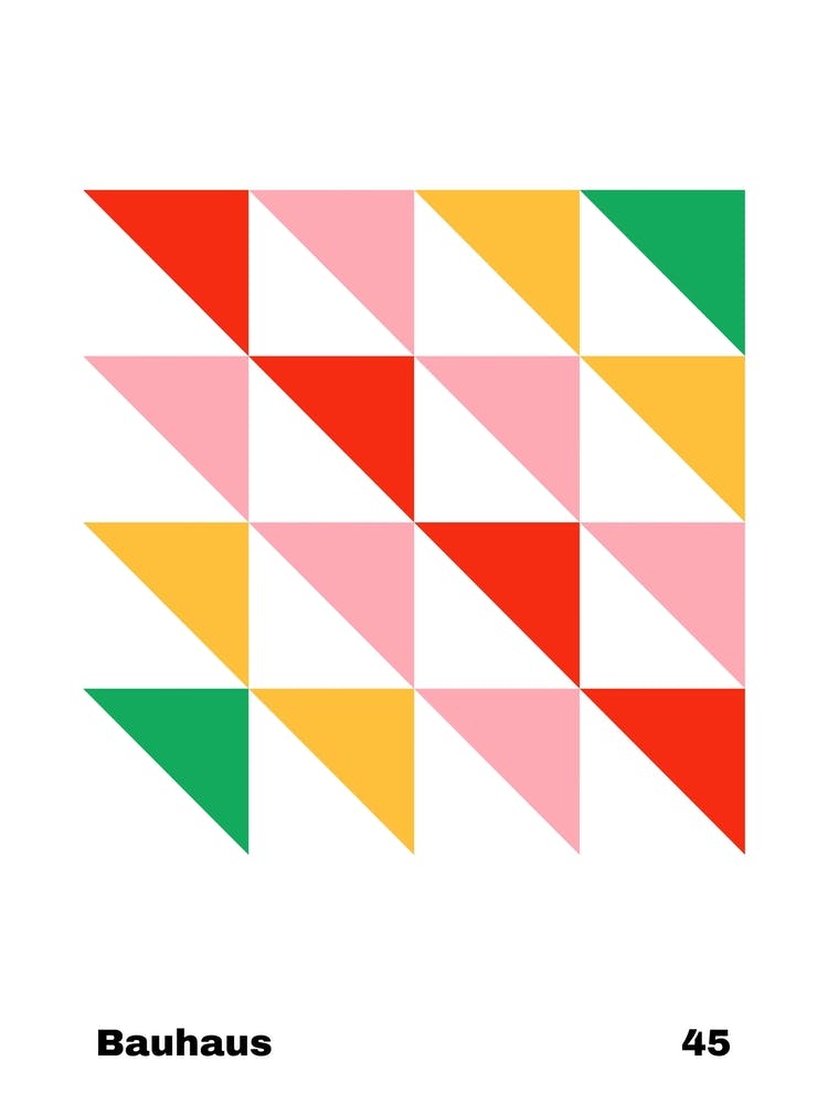 Geometric Bauhaus Poster 45