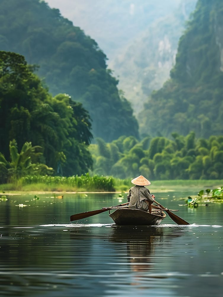 Boat On A Lake 1