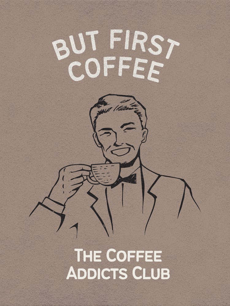 Coffee Wall Art | Coffee Typography | Neutral Kitchen Wall Art | Earth Tone Wall Art | Funny Trendy Retro Vintage Cute Coffee Lovers Kitchen 2