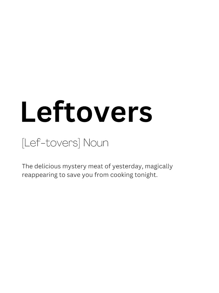Leftovers Definition Meaning