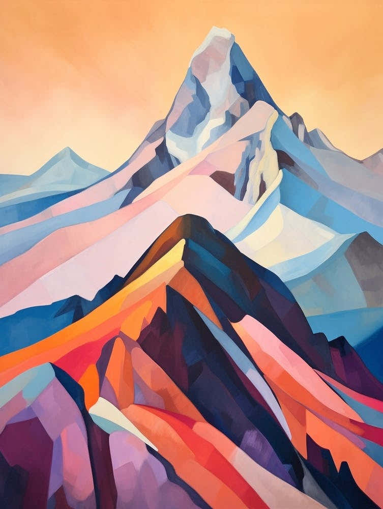 Mount Jefferson Usa 1 Mountain Painting