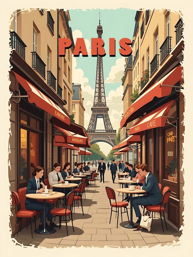 Paris Vintage Travel Poster 12