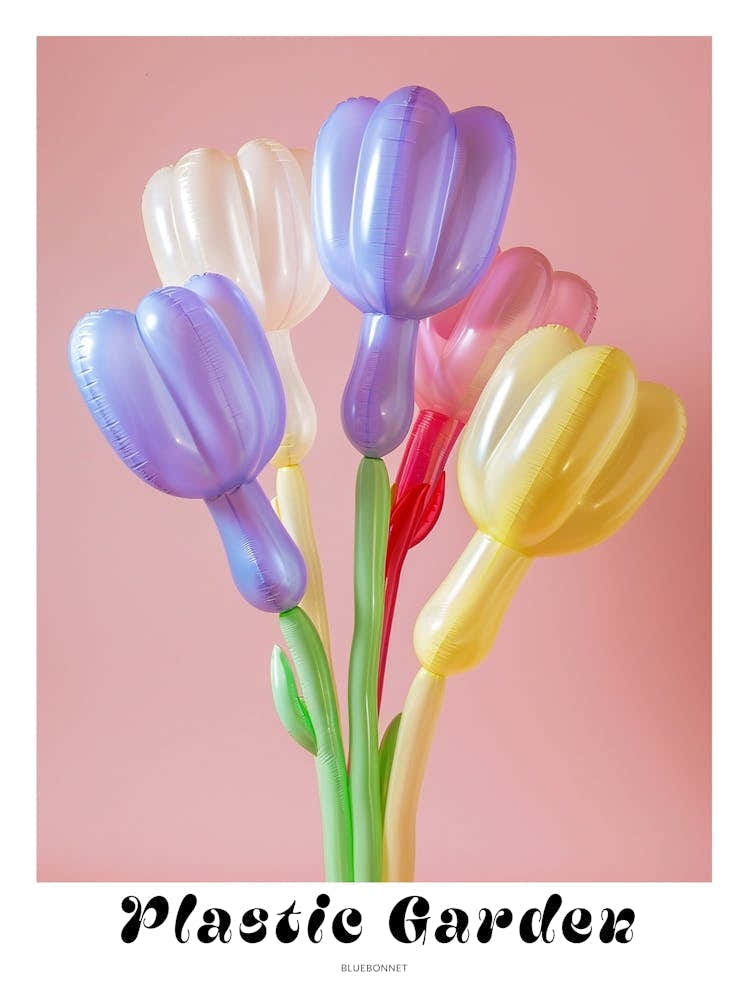 Dreamy Inflatable Flowers Poster Bluebonnet 1