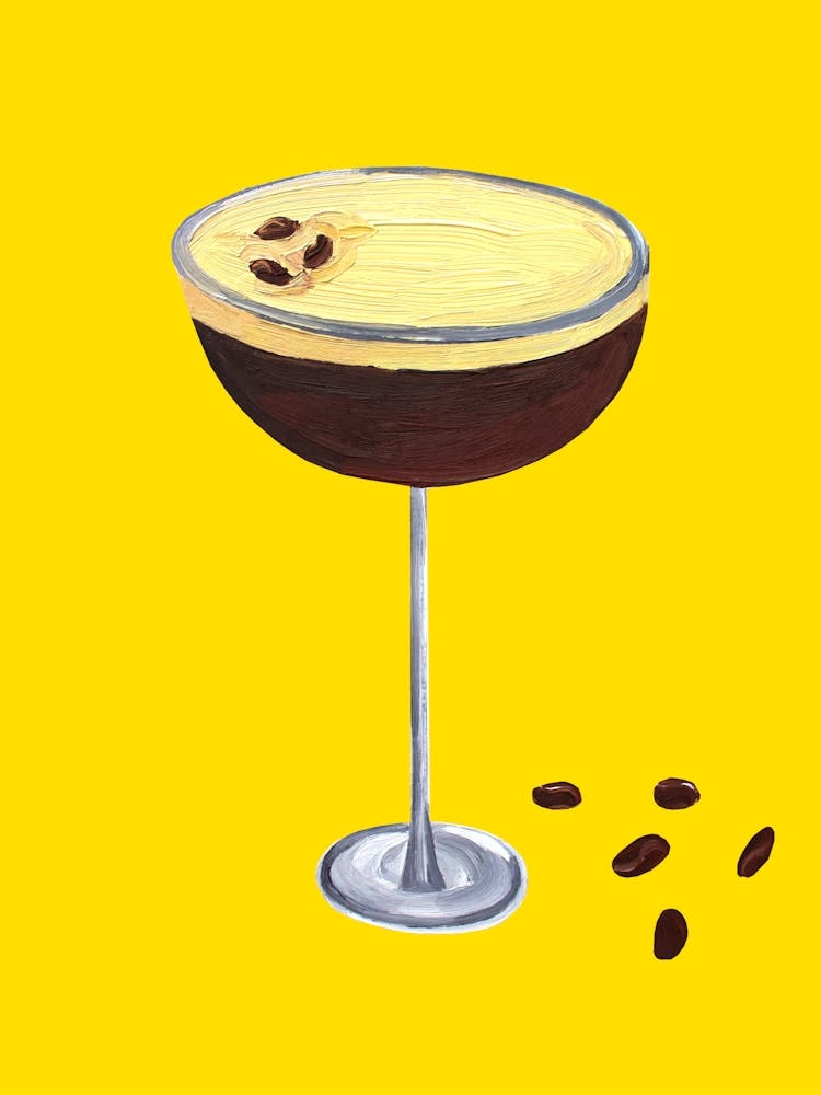 Espresso Martini Coffee Buttercup Yellow