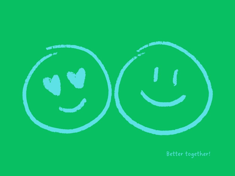 Better together - smile green