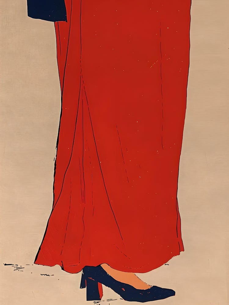 Woman In Red Dress