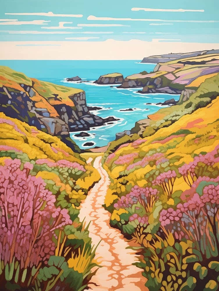 The Lizard Peninsula Cotswolds 1 Hike Illustration