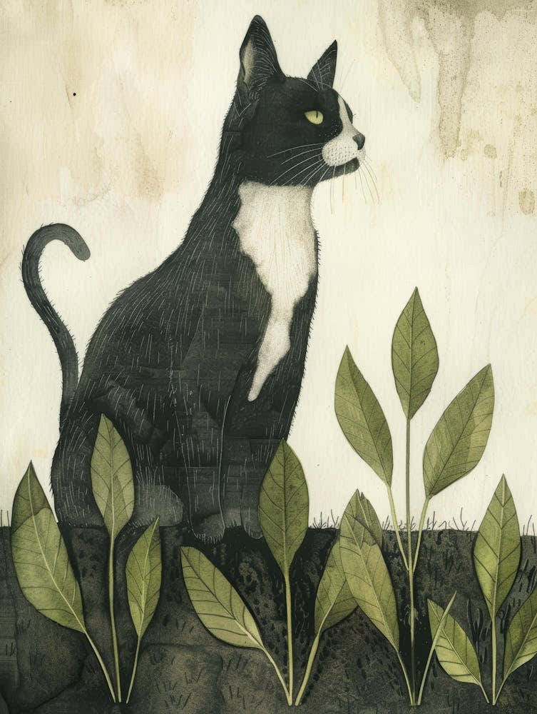 Cat In The Garden 19