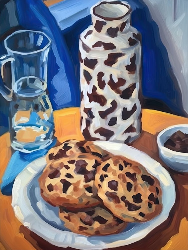 Chocolate Chips Cookies Painting 1